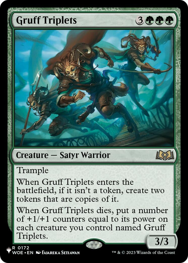 Image for Gruff Triplets (The List Reprints) (172) (LIST) - Magic: The Gathering