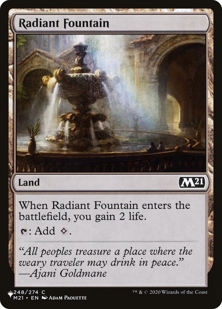 Image for Radiant Fountain (The List Reprints) (248) (LIST) - Magic: The Gathering