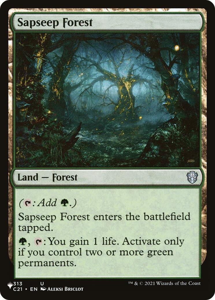 Image for Sapseep Forest (The List Reprints) (313) (LIST) - Magic: The Gathering