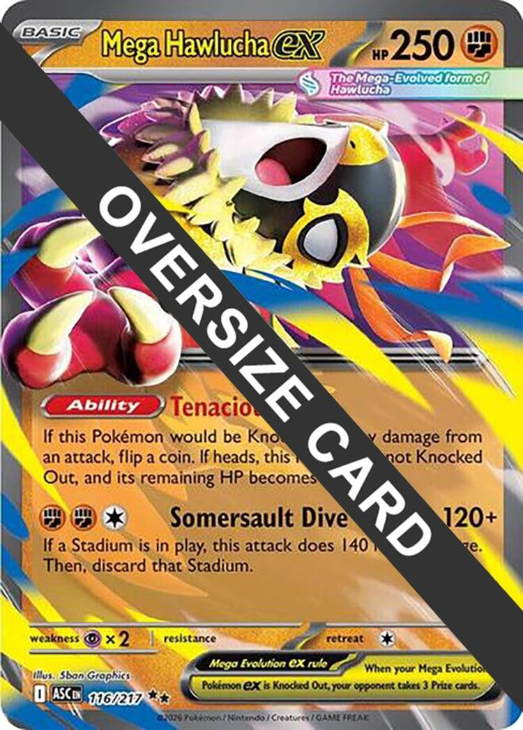 Image for Mega Hawlucha ex (Jumbo Cards) (116/217) (PR) - Pokemon
