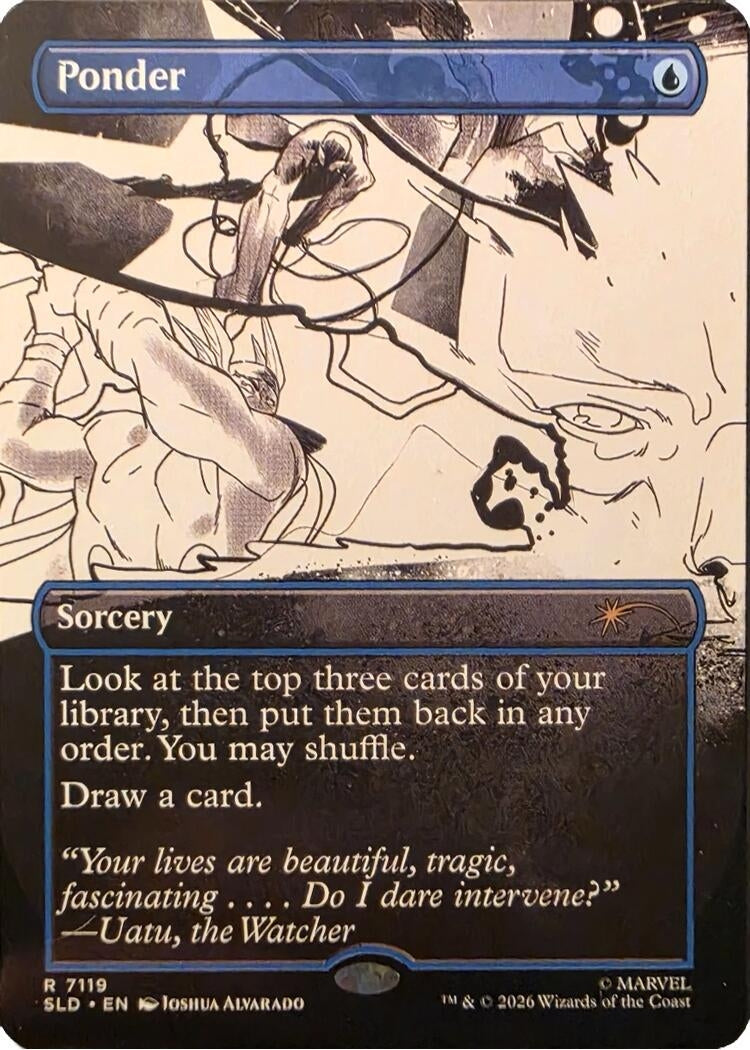 Image for Ponder (7119) (Secret Lair Drop Series) (7119) (SLD) - Magic: The Gathering
