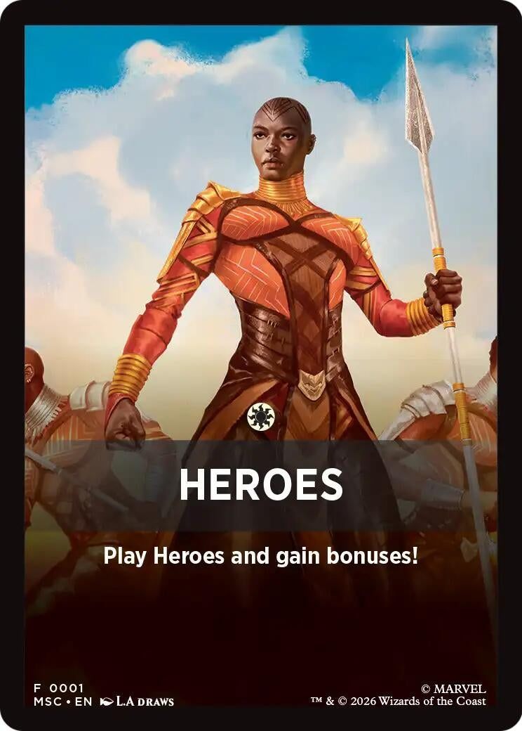 Image for Heroes Theme Card (Commander: Marvel Super Heroes) (1) (MSC) - Magic: The Gathering