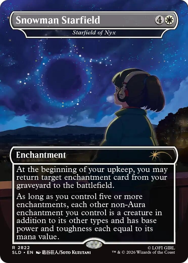 Image for Snowman Starfield - Starfield of Nyx (Secret Lair Drop Series) (2822) (SLD) - Magic: The Gathering