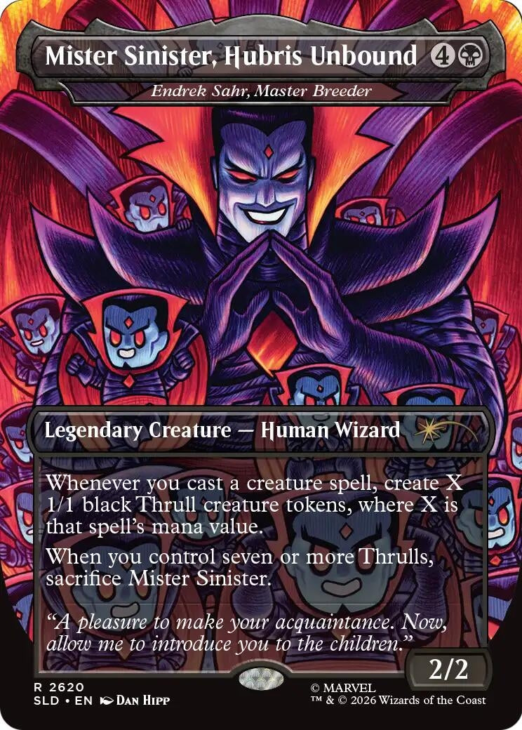 Image for Mister Sinister, Hubris Unbound - Endrek Sahr, Master Breeder (Secret Lair Drop Series) (2620) (SLD) - Magic: The Gathering