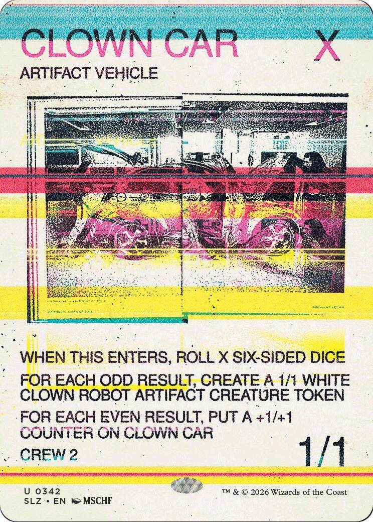 Image for Clown Car (0342) (Secret Lair x MSCHF: The Zeta Set) (342) (SLZ) - Magic: The Gathering