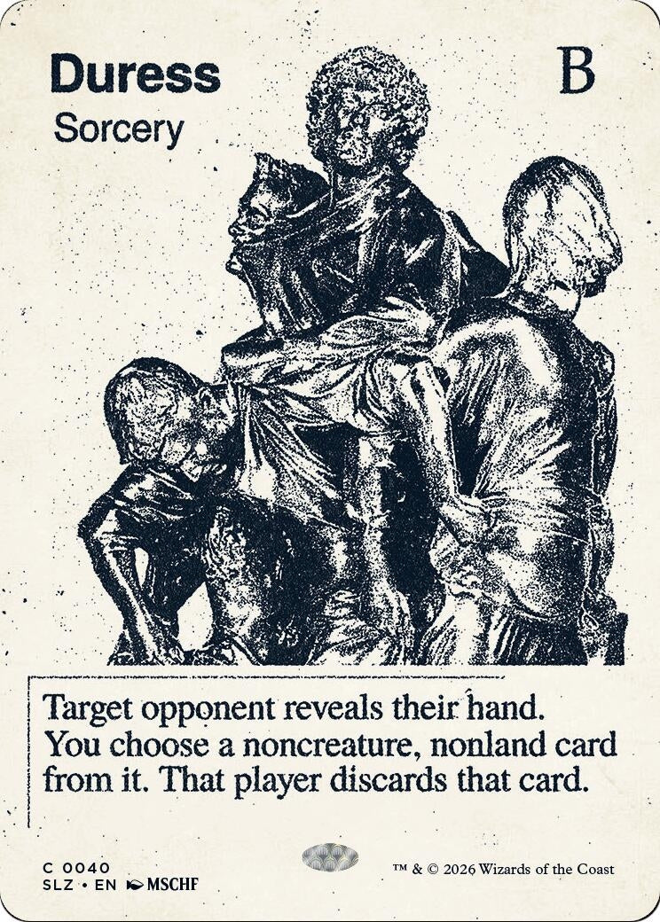 Image for Duress (0040) (Secret Lair x MSCHF: The Zeta Set) (40) (SLZ) - Magic: The Gathering