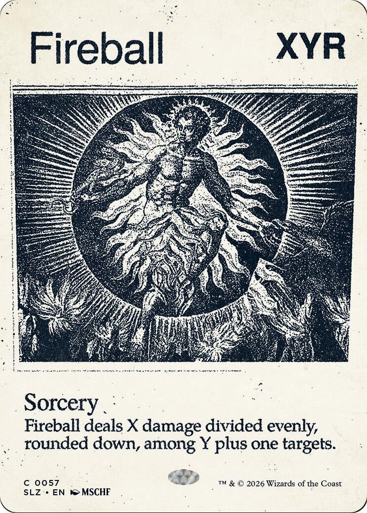 Image for Fireball (0057) (Secret Lair x MSCHF: The Zeta Set) (57) (SLZ) - Magic: The Gathering