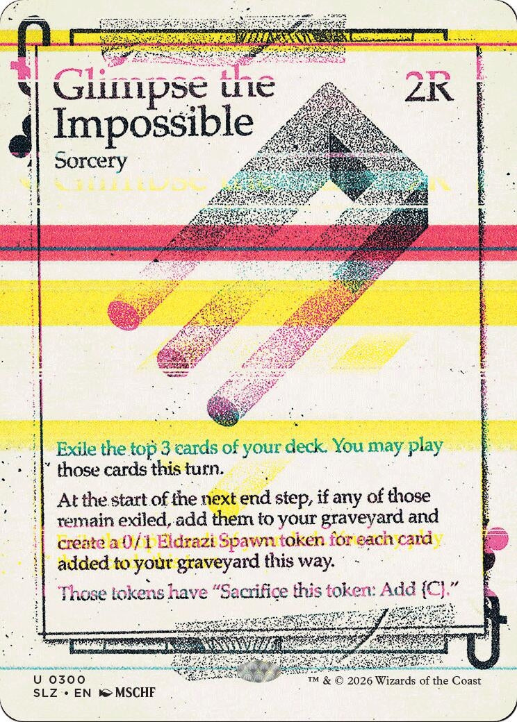 Image for Glimpse the Impossible (0300) (Secret Lair x MSCHF: The Zeta Set) (300) (SLZ) - Magic: The Gathering