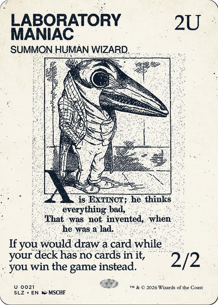 Image for Laboratory Maniac (0021) (Secret Lair x MSCHF: The Zeta Set) (21) (SLZ) - Magic: The Gathering