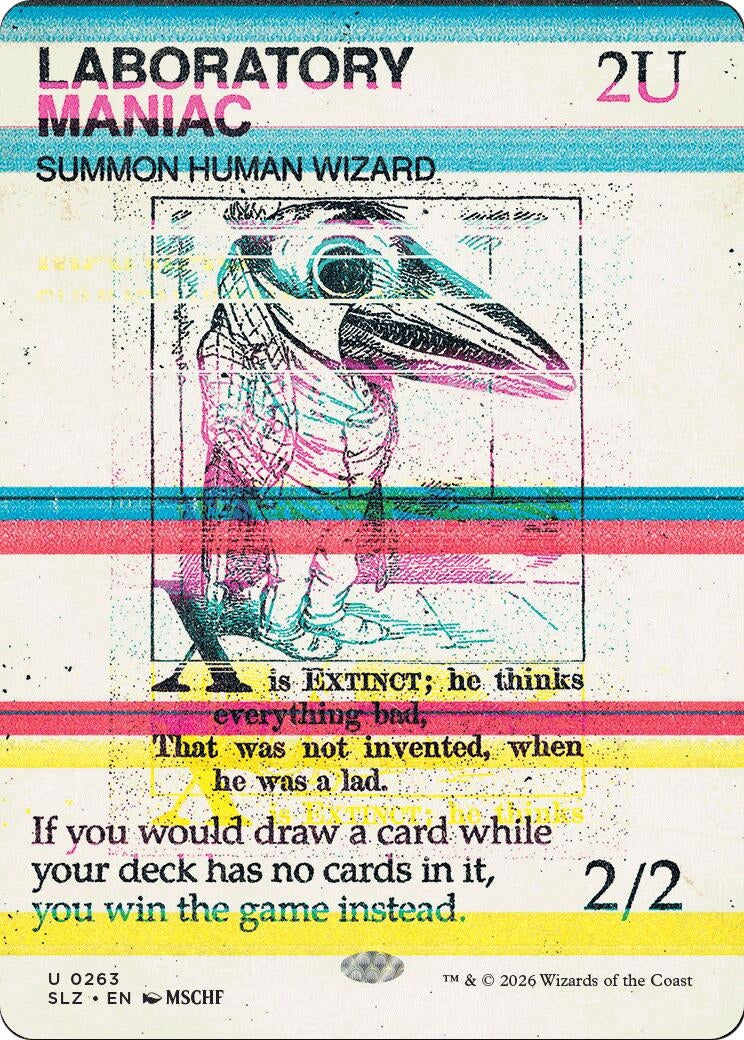 Image for Laboratory Maniac (0263) (Secret Lair x MSCHF: The Zeta Set) (263) (SLZ) - Magic: The Gathering
