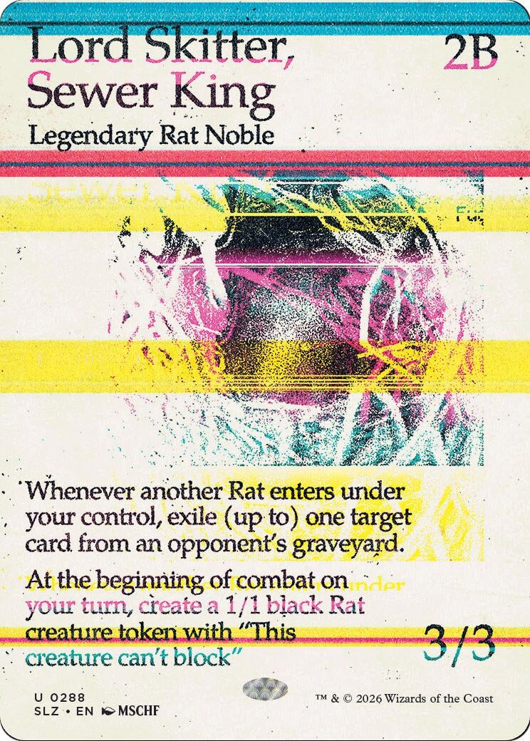 Image for Lord Skitter, Sewer King (0288) (Secret Lair x MSCHF: The Zeta Set) (288) (SLZ) - Magic: The Gathering