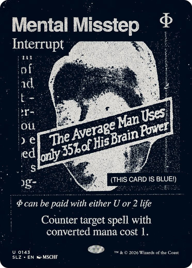 Image for Mental Misstep (0143) (Secret Lair x MSCHF: The Zeta Set) (143) (SLZ) - Magic: The Gathering