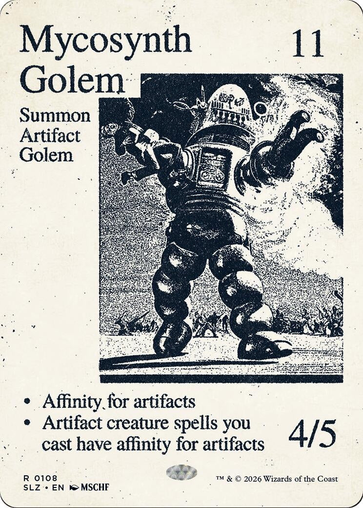 Image for Mycosynth Golem (0108) (Secret Lair x MSCHF: The Zeta Set) (108) (SLZ) - Magic: The Gathering