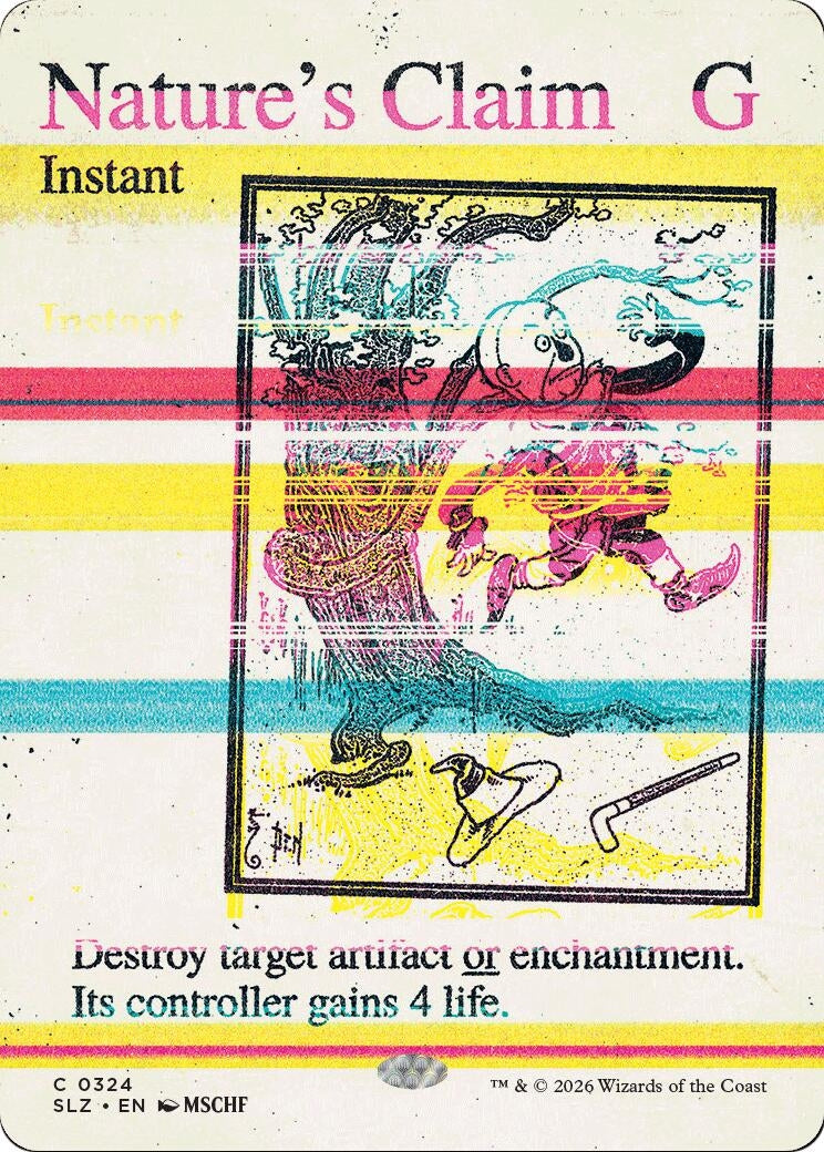 Image for Nature's Claim (0324) (Secret Lair x MSCHF: The Zeta Set) (324) (SLZ) - Magic: The Gathering