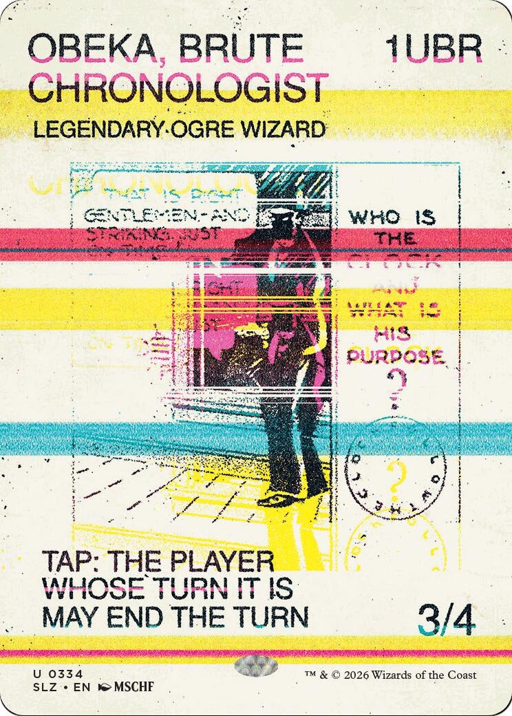 Image for Obeka, Brute Chronologist (0334) (Secret Lair x MSCHF: The Zeta Set) (334) (SLZ) - Magic: The Gathering