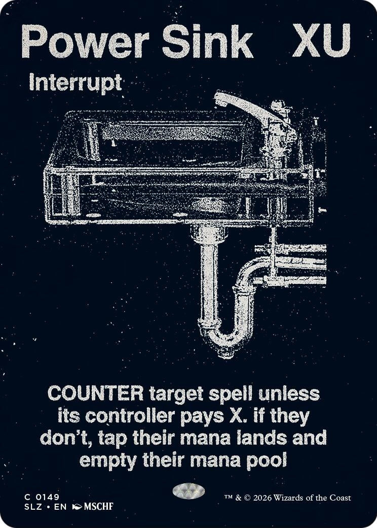 Image for Power Sink (0149) (Secret Lair x MSCHF: The Zeta Set) (149) (SLZ) - Magic: The Gathering