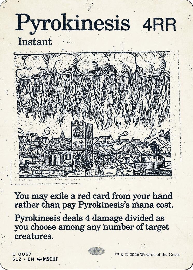Image for Pyrokinesis (0067) (Secret Lair x MSCHF: The Zeta Set) (67) (SLZ) - Magic: The Gathering