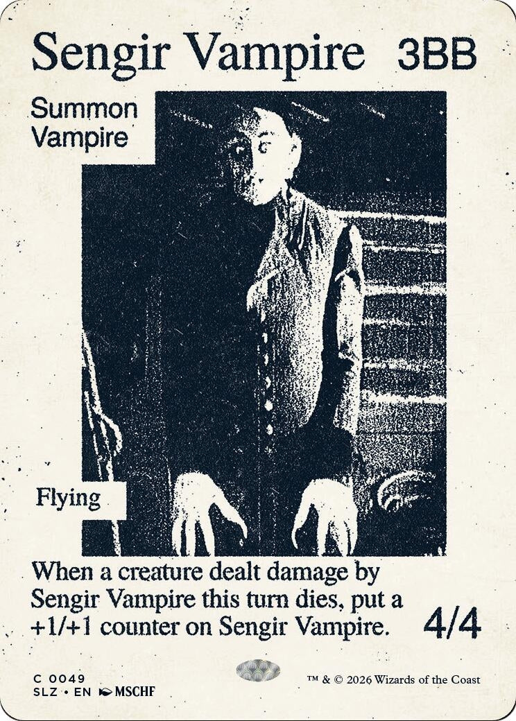 Image for Sengir Vampire (0049) (Secret Lair x MSCHF: The Zeta Set) (49) (SLZ) - Magic: The Gathering