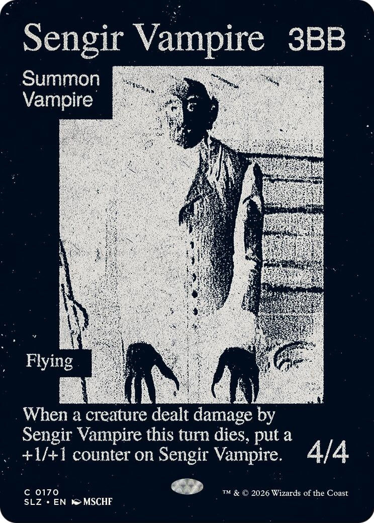 Image for Sengir Vampire (0170) (Secret Lair x MSCHF: The Zeta Set) (170) (SLZ) - Magic: The Gathering