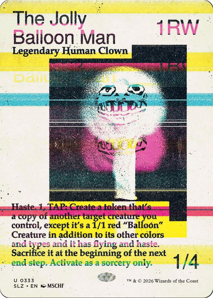 Image for The Jolly Balloon Man (0333) (Secret Lair x MSCHF: The Zeta Set) (333) (SLZ) - Magic: The Gathering