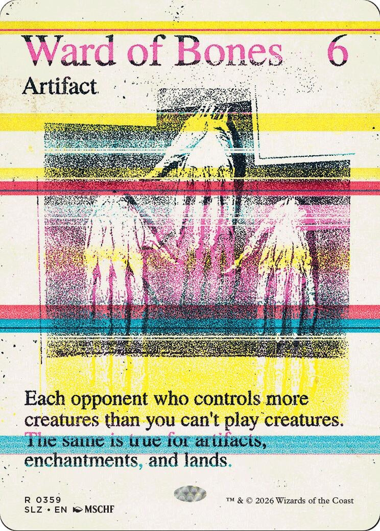Image for Ward of Bones (0359) (Secret Lair x MSCHF: The Zeta Set) (359) (SLZ) - Magic: The Gathering