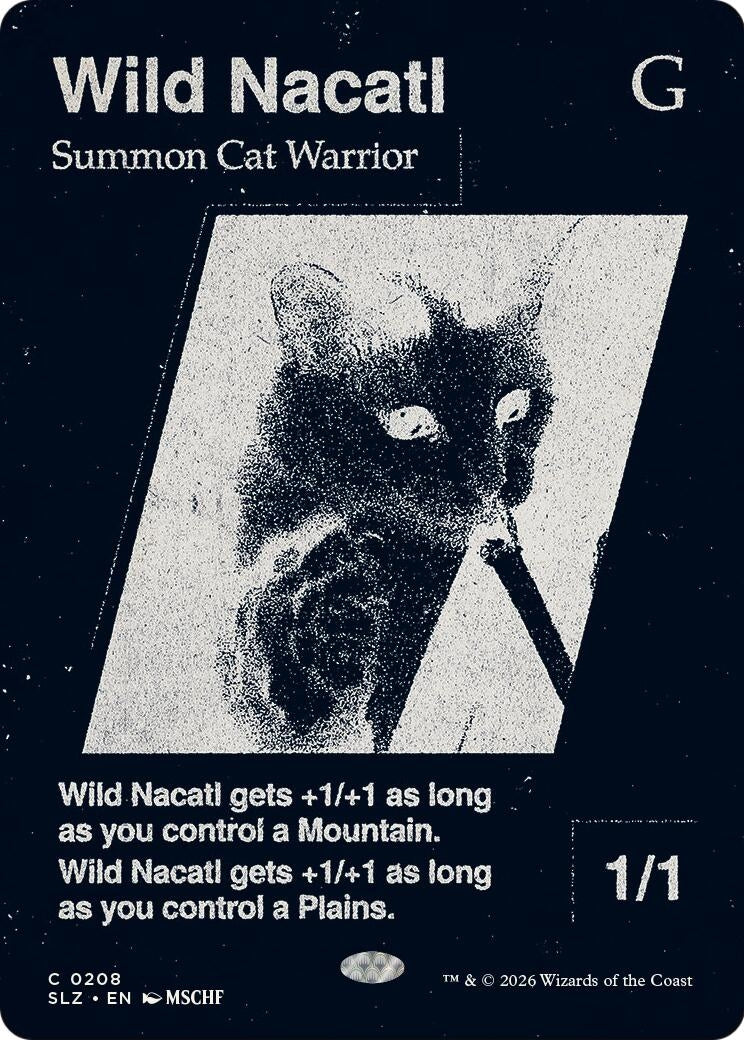 Image for Wild Nacatl (0208) (Secret Lair x MSCHF: The Zeta Set) (208) (SLZ) - Magic: The Gathering