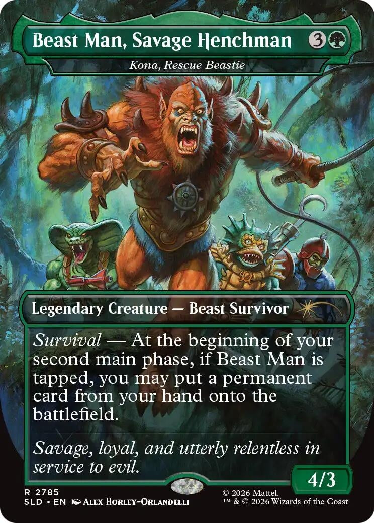 Image for Beast Man, Savage Henchman - Kona, Rescue Beastie (Secret Lair Drop Series) (2785) (SLD) - Magic: The Gathering