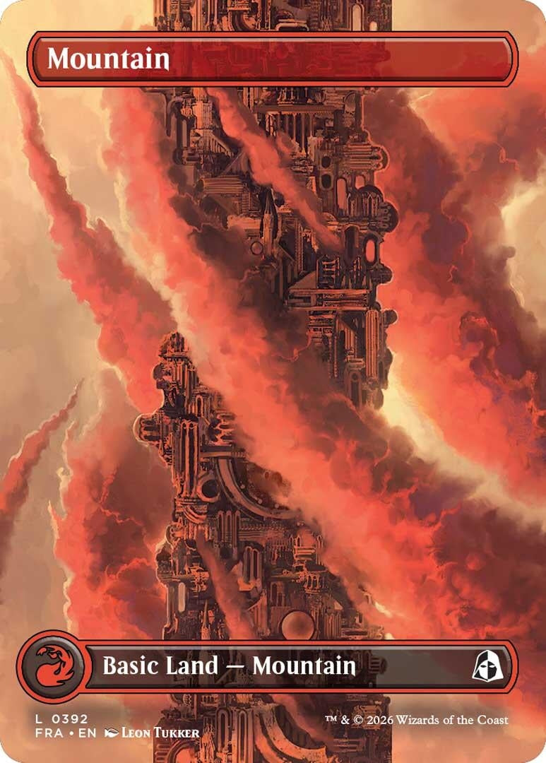 Image for Mountain (Borderless) (0392) (Reality Fracture) (392) (FRA) - Magic: The Gathering