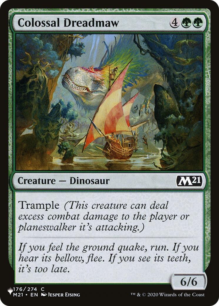Image for Colossal Dreadmaw (M21) (The List Reprints) (176) (LIST) - Magic: The Gathering