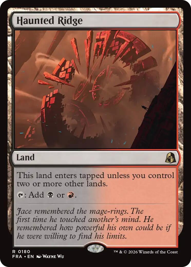Image for Haunted Ridge (Reality Fracture) (180) (FRA) - Magic: The Gathering