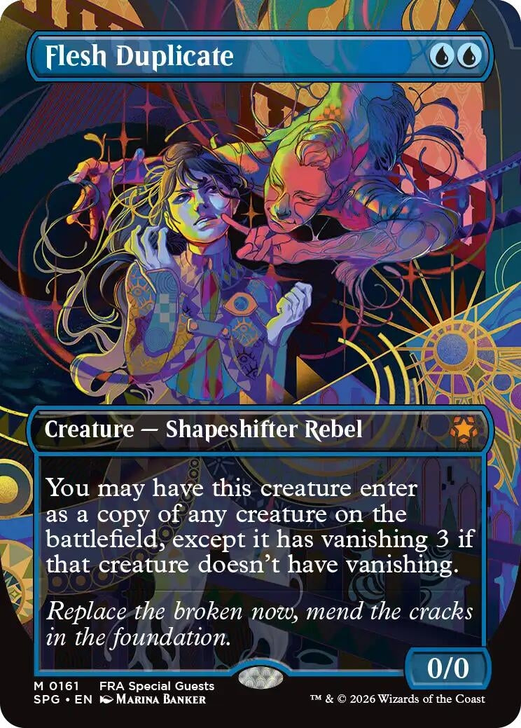 Image for Flesh Duplicate (Borderless) (Special Guests) (161) (SPG) - Magic: The Gathering