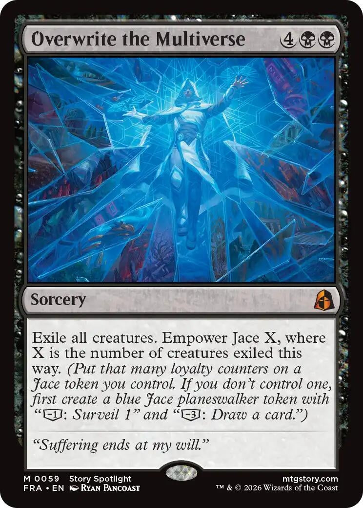 Image for Overwrite the Multiverse (Reality Fracture) (59) (FRA) - Magic: The Gathering