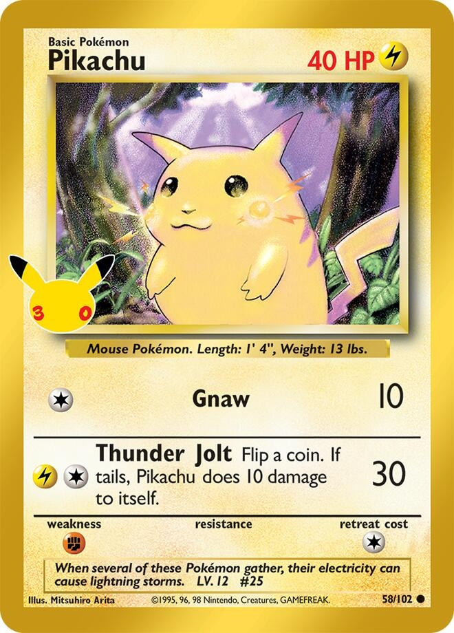Image for Pikachu (ME: 30th Celebration Classic Collection) (58/102) (30C) - Pokemon