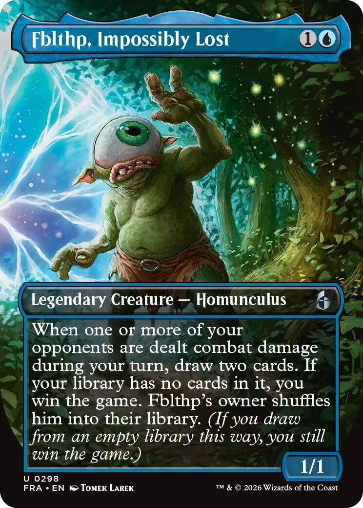 Image for Fblthp, Impossibly Lost (Borderless) (Reality Fracture) (298) (FRA) - Magic: The Gathering