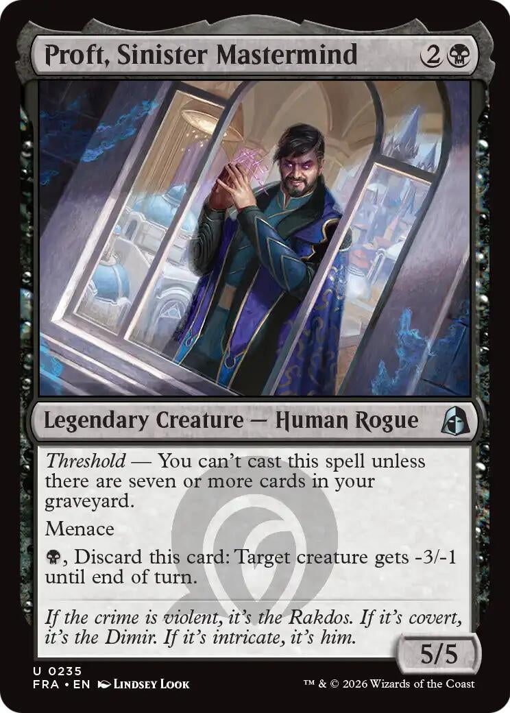 Image for Proft, Sinister Mastermind (Reality Fracture) (235) (FRA) - Magic: The Gathering