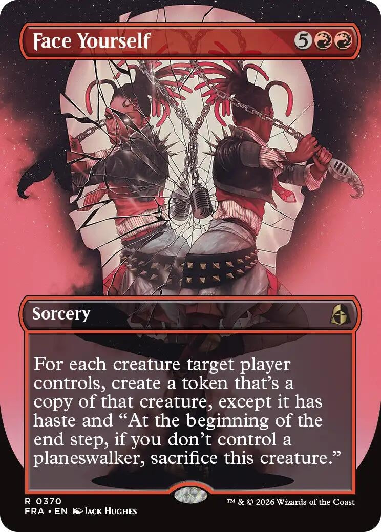 Image for Face Yourself (Borderless) (Reality Fracture) (370) (FRA) - Magic: The Gathering
