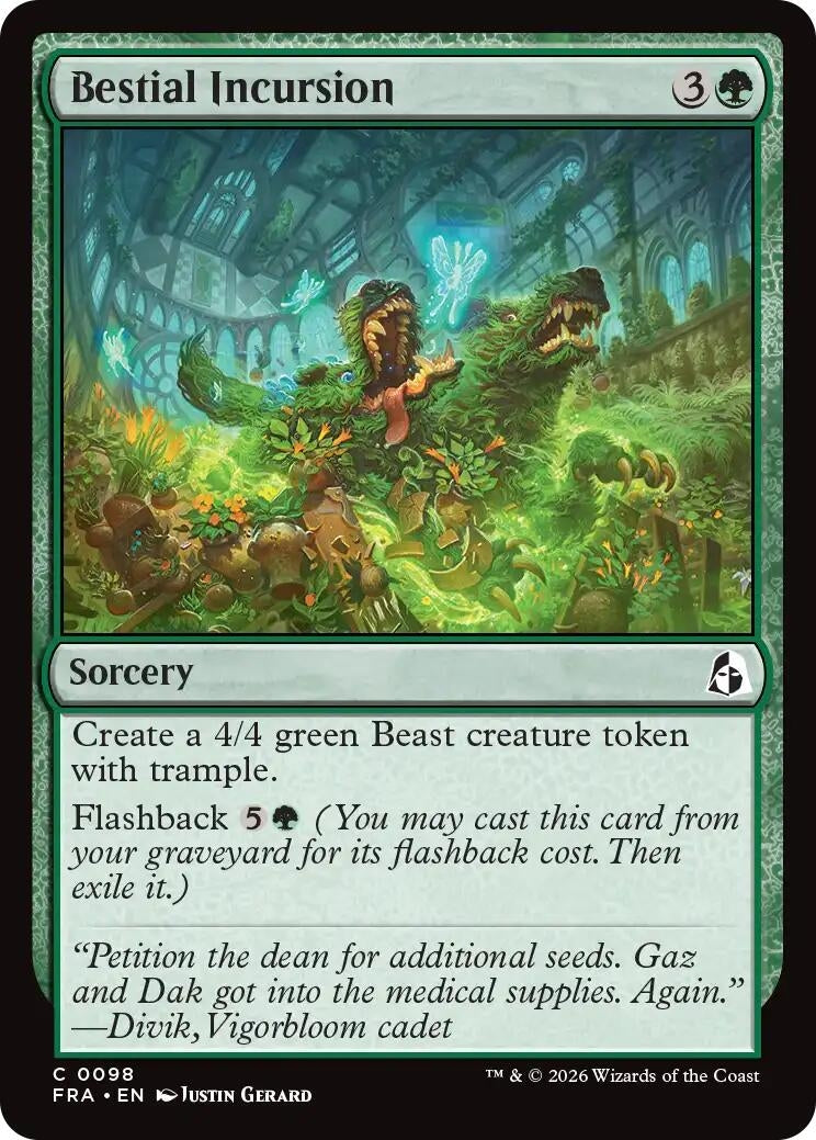 Image for Bestial Incursion (Reality Fracture) (98) (FRA) - Magic: The Gathering