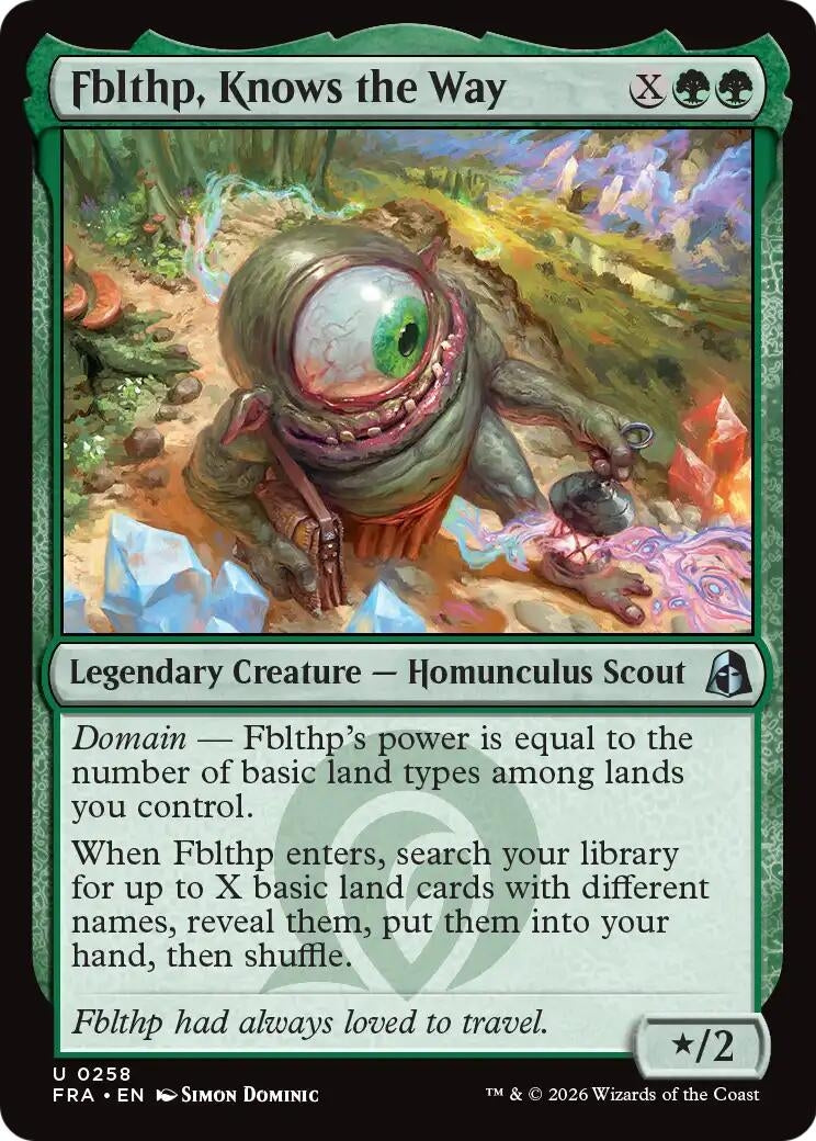 Image for Fblthp, Knows the Way (Reality Fracture) (258) (FRA) - Magic: The Gathering
