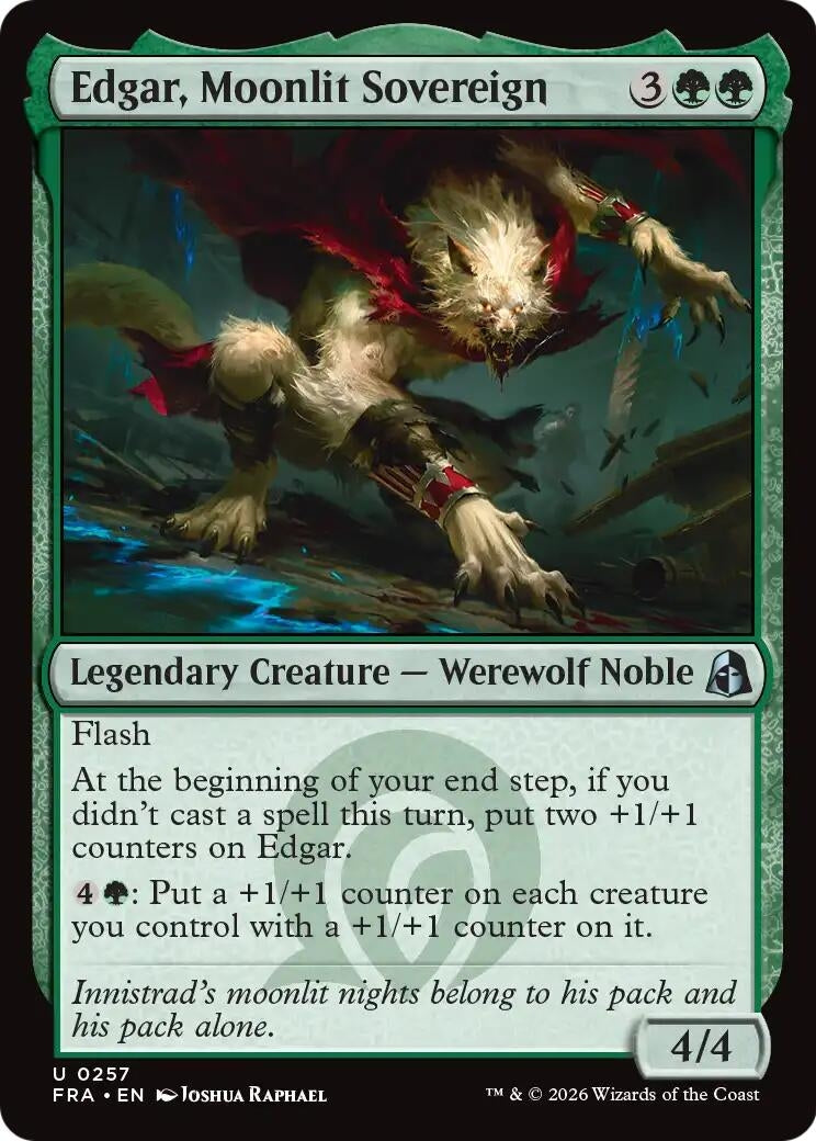 Image for Edgar, Moonlit Sovereign (Reality Fracture) (257) (FRA) - Magic: The Gathering