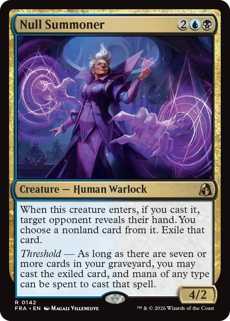 Image for Null Summoner (Reality Fracture) (142) (FRA) - Magic: The Gathering