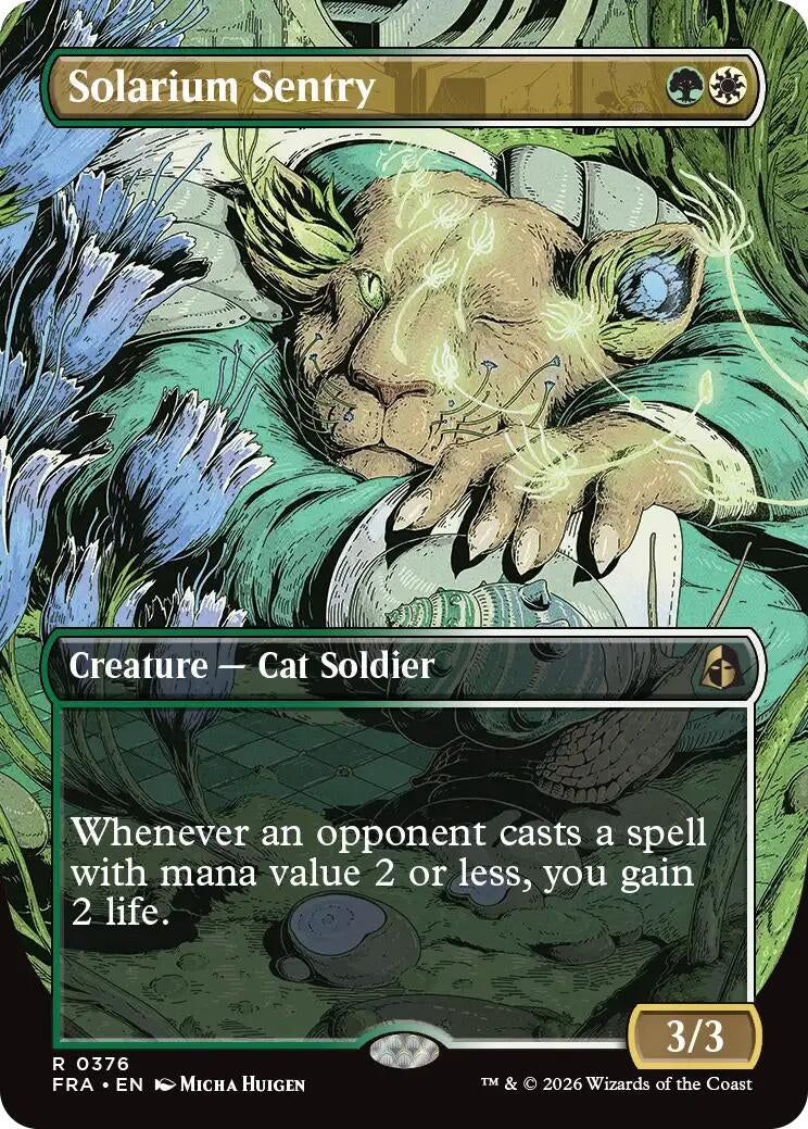 Image for Solarium Sentry (Borderless) (Reality Fracture) (376) (FRA) - Magic: The Gathering