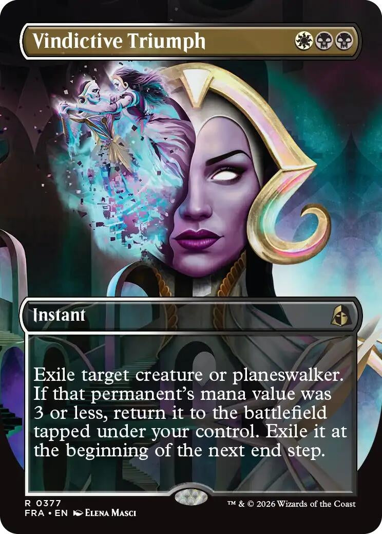 Image for Vindictive Triumph (Borderless) (Reality Fracture) (377) (FRA) - Magic: The Gathering