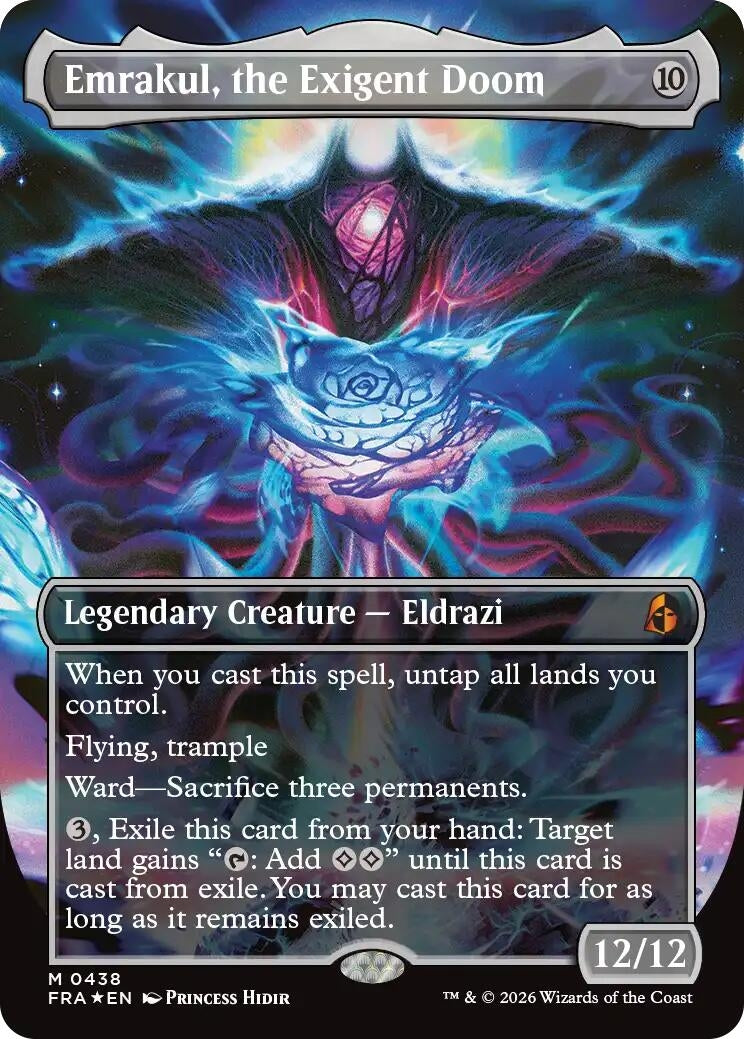 Image for Emrakul, the Exigent Doom (Borderless) (Reality Fracture) (438) (FRA) - Magic: The Gathering