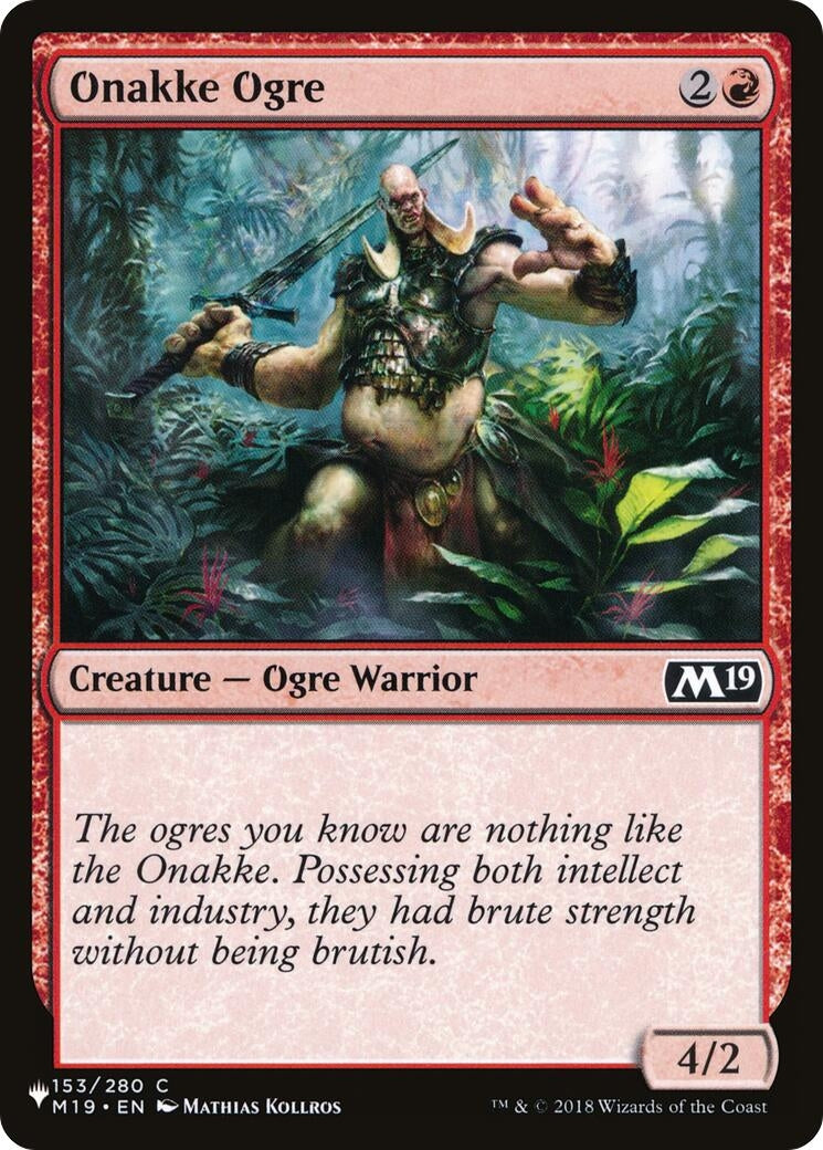 Image for Onakke Ogre (The List Reprints) (153) (LIST) - Magic: The Gathering