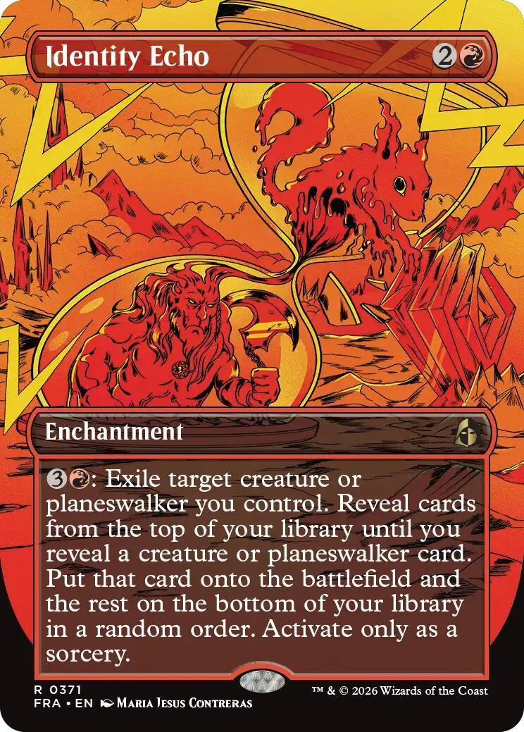 Image for Identity Echo (Borderless) (Reality Fracture) (371) (FRA) - Magic: The Gathering