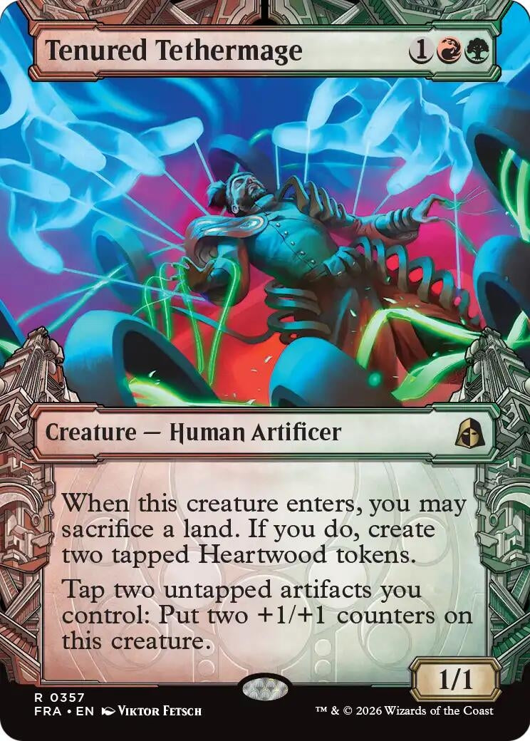 Image for Tenured Tethermage (Showcase) (Reality Fracture) (357) (FRA) - Magic: The Gathering