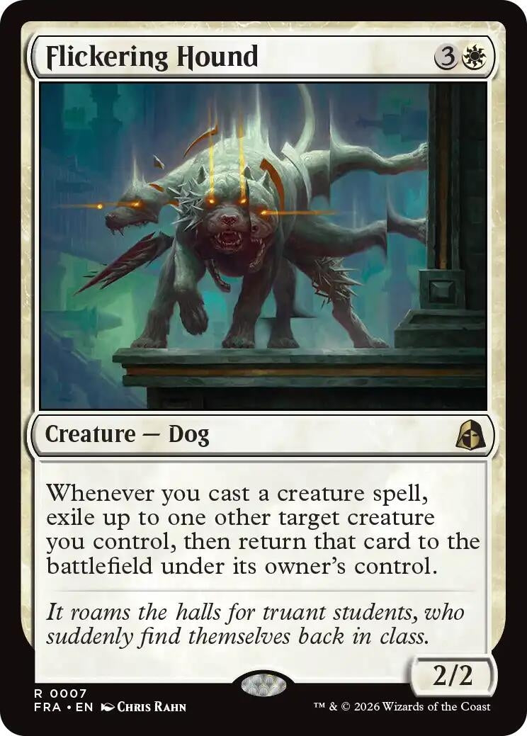 Image for Flickering Hound (Reality Fracture) (7) (FRA) - Magic: The Gathering