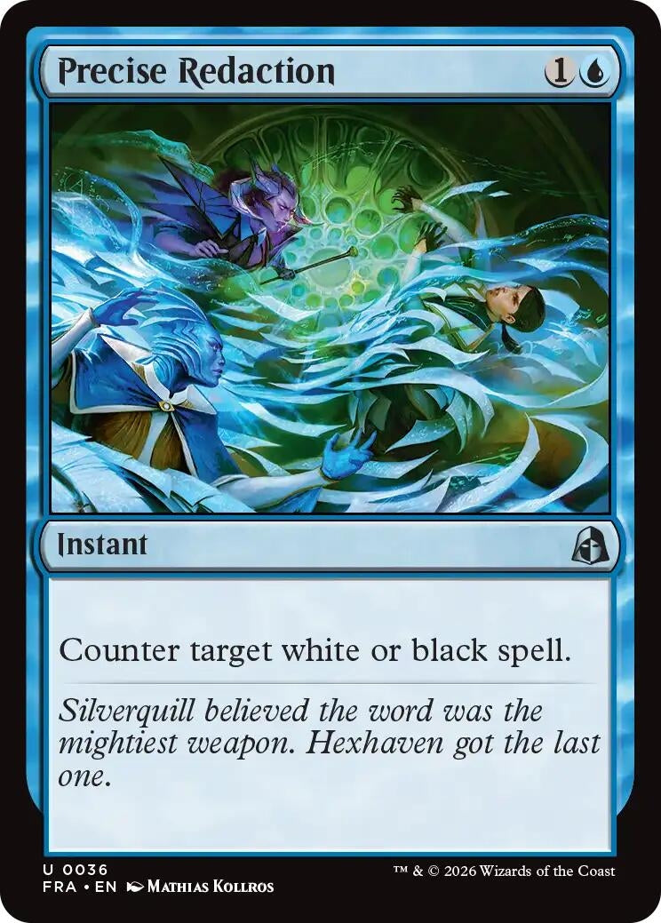 Image for Precise Redaction (Reality Fracture) (36) (FRA) - Magic: The Gathering