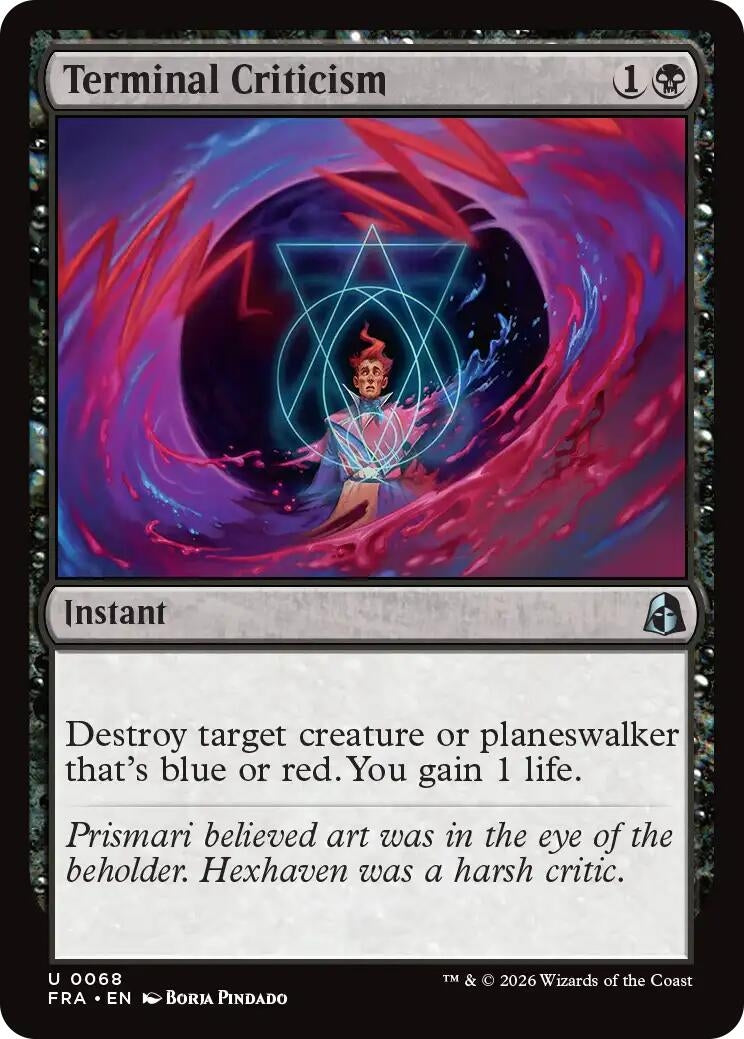 Image for Terminal Criticism (Reality Fracture) (68) (FRA) - Magic: The Gathering
