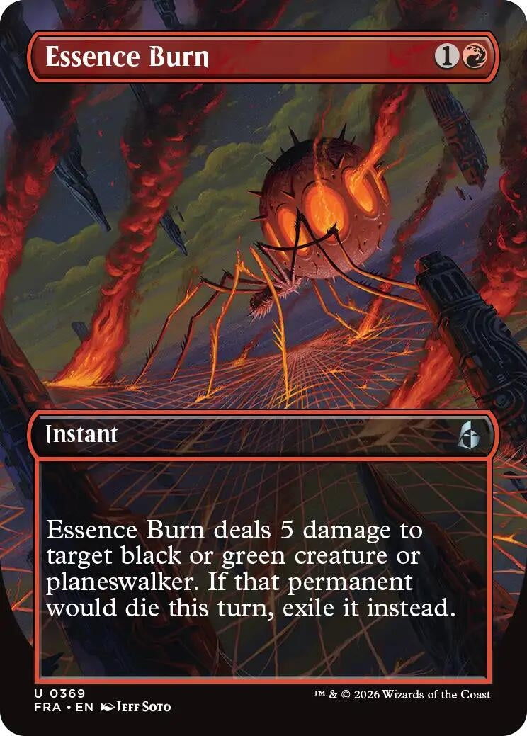 Image for Essence Burn (Borderless) (Reality Fracture) (369) (FRA) - Magic: The Gathering